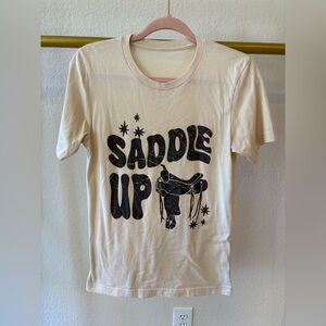 Saddle up graphic t shirt, cowboy cowgirl western wear